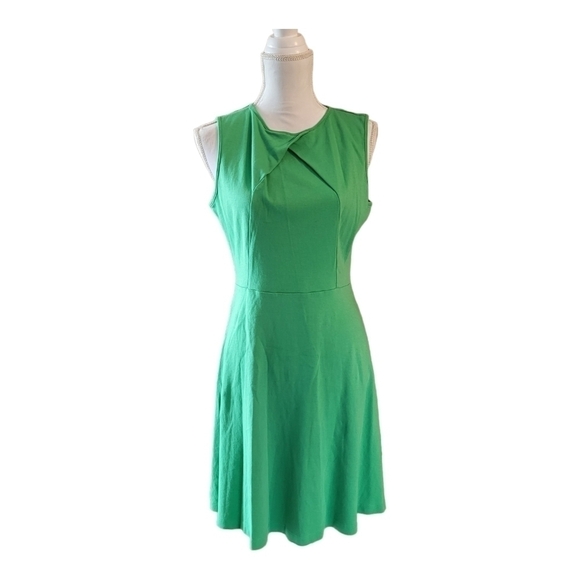 NEW York & Company St Patricks Day Green Slip On Dress Size Large - Picture 1 of 7
